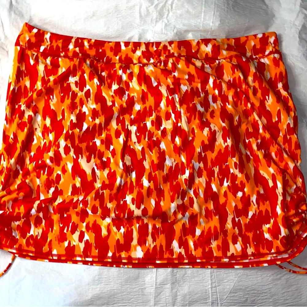 NWOT zuda Orange And White Swim Bottoms Women’s Sz 5x 32